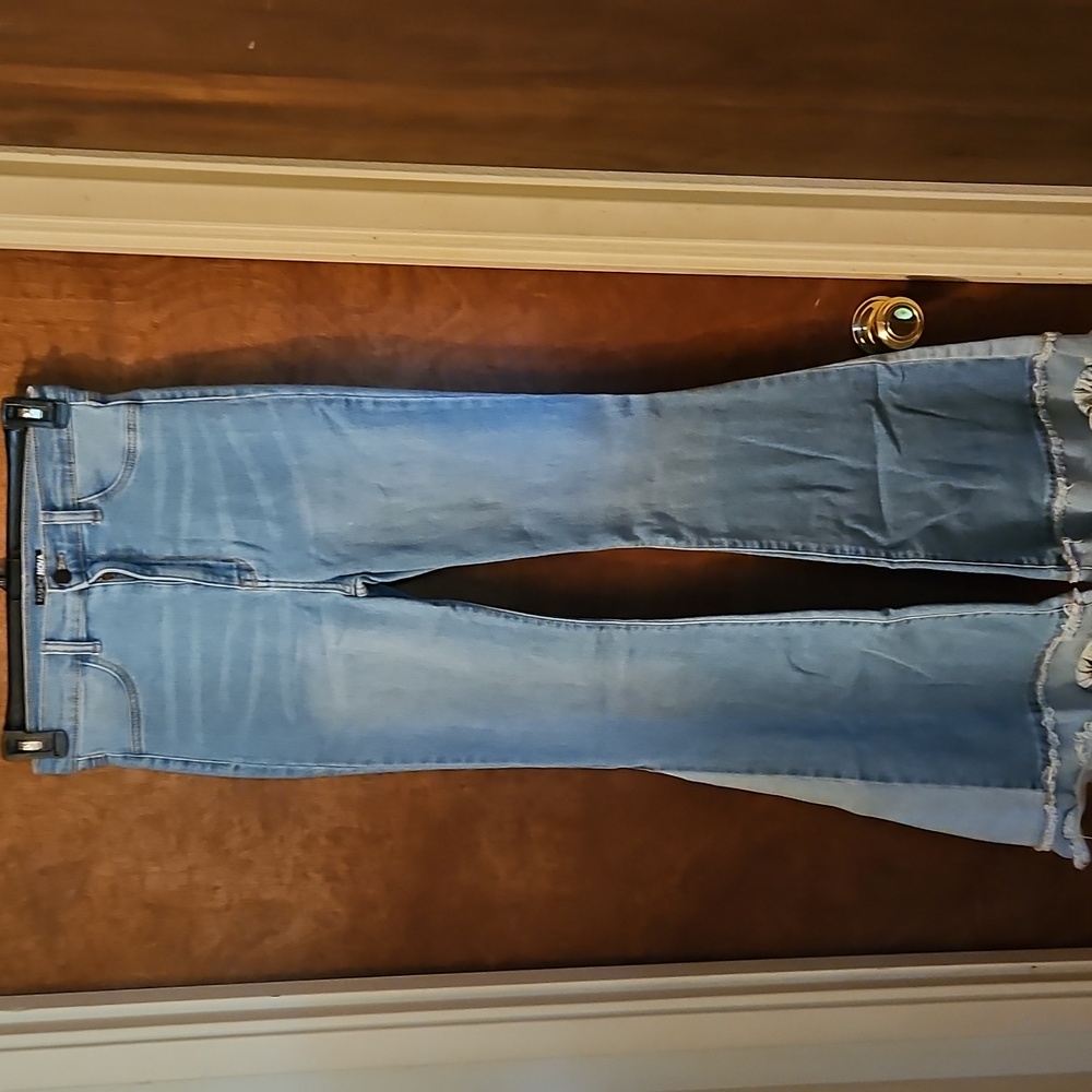 Fashion Nova Light Blue Flare Jeans